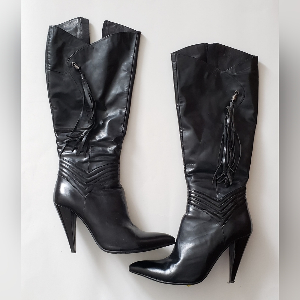 Laura Biagiotti | Leather Boots with Tassels